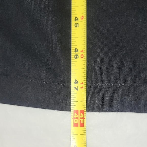 Vintage Gothic Black Scalloped Maxi Dress Mobwife Estate Beaded Ribbon Bodice - Picture 10 of 14